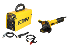 Rtrmax Rtm520 200 Amp. Kaynak Mak. + Rtm102 Avuç Taşlama Set005