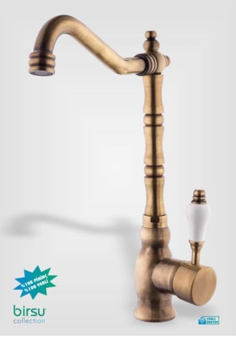 birsu Parfe Serisi Gold Lavabo Bataryası